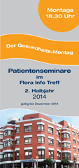 Infoflyer Flora Elmshorn Gesundheitsmontage 2014-2 (Symbolbild)