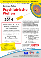 Infoflyer Seminarreihe Psychiatrische Welten Herbst 2014 (Symbolbild)